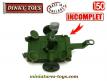 La remorque lance missile Corporal en miniature Dinky Toys au 1/50e incomplète