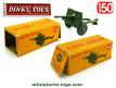 Le canon de 25 Pounder en miniature de Dinky Toys England au 1/50e