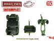 Le train d'artillerie miniature de Dinky Toys England au 1/50e incomplet