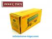 La boite de la remorque bâchée miniature de Dinky Toys France au 1/50e