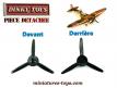 L'hélice noire du Spitfire Mk II miniature de Dinky Toys england