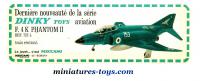Le Phantom II F 4K de la royale Navy miniature par Dinky Toys england au 1/72e