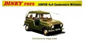 Un intérieur avec sièges pour la Renault 4 Sinpar de Dinky Toys France au 1/43e