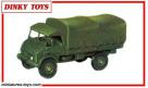 La bâche verte pour le Mercedes Unimog militaire miniature de Dinky Toys France