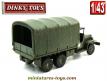 Le camion militaire GMC CCKW 353 6x6 bâché de Dinky Toys France