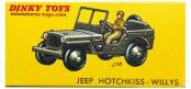 La Jeep Willys Hotchkiss miniature de Dinky Toys France au 1/42e incomplète