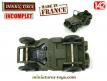 La Jeep Willys Hotchkiss miniature de Dinky Toys France au 1/42e incomplète