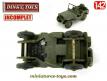 La Jeep Willys Hotchkiss miniature de Dinky Toys France au 1/42e incomplète