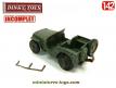 La Jeep Willys Hotchkiss miniature de Dinky Toys France au 1/42e incomplète