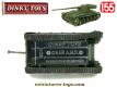 Le char français AMX 13 miniature Dinky Toys n°80C de 1958 au 1/55e