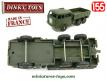 Le camion militaire Berliet T6 6x6 miniature de Dinky Toys France au 1/55e