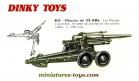 Le canon ABS de 155 en miniature par Dinky Toys France au 1/50e