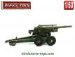 Le canon ABS de 155 en miniature par Dinky Toys France au 1/50e