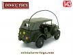 Le Command car Dodge 4x4 WC56 militaire en miniature de Dinky Toys au 1/43e 