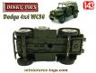 Le Command car Dodge 4x4 WC56 militaire en miniature de Dinky Toys au 1/43e 