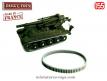 Les deux chenilles grises pour le canon automoteur 155 ABS Dinky Toys au 1/55e