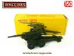 Le canon obusier ABS de 155 en miniature Dinky Toys France au 1/50e