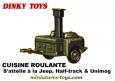 L'attache remorque de la cuisine roulante militaire miniature de Dinky Toys
