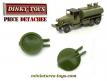 Le couvercle de citerne pour le camion GMC 6x6 militaire miniature de Dinky Toys