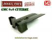Le plateau de citerne pour le camion GMC 6x6 militaire miniature de Dinky Toys
