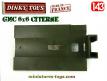 Le plateau de citerne pour le camion GMC 6x6 militaire miniature de Dinky Toys