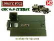Le plateau de citerne pour le camion GMC 6x6 militaire miniature de Dinky Toys