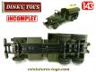 Le camion militaire GMC 6x6 citerne miniature de Dinky Toys France incomplet