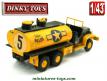 Le camion GMC 6x6 citerne miniature de Dinky Toys France incomplet repeint