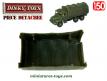 La bâche verte du Berliet GBC 8 KT Gazelle 824 de Dinky Toys fendue