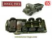 Le Berliet GBC 8KT militaire en miniature de Dinky Toys incomplet au 1/50e