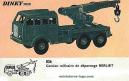 Le camion militaire Berliet 6x6 TBU de Dinky Toys incomplet au 1/55e