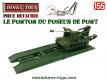 Le ponton dépliant du poseur de pont AMX miniature Dinky Toys France