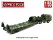 Le Berliet T6 et sa semi remorque porte char miniature Dinky Toys au 1/55e