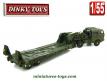 Le Berliet T6 et sa semi remorque porte char miniature Dinky Toys au 1/55e