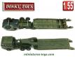 Le Berliet T6 et sa semi remorque porte char miniature Dinky Toys au 1/55e