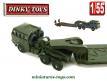 Le Berliet T6 et sa semi remorque porte char miniature Dinky Toys au 1/55e