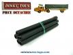 Les six pipelines pour l'Unic saharien miniature de Dinky Toys France