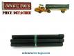 Les six pipelines pour l'Unic saharien miniature de Dinky Toys France