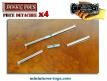 Lot de quatre axes rapides de roues en métal pour miniatures Dinky Toys