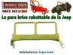 Le pare brise rabattable non peint de la Jeep miniature de Dinky Toys au 1/43e