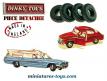 4 pneus Dinky Toys 14/6 noirs striés pour vos voitures miniatures Dinky GB