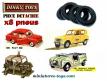 8 pneus Dinky Toys 13/7 noirs et striés pour vos voitures miniatures Dinky