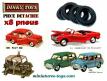 8 pneus Dinky Toys 13/7 noirs et striés pour vos voitures miniatures Dinky