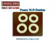 Les 4 pneus Dinky Toys 15/8 blancs striés pour voitures Dinky séries 24/500