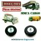 La roue de secours creuse concave pour miniatures Dinky Toys