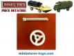 Le volant trois branches pour Unimog Mercedes miniature de Dinky Toys France