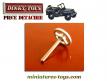 Le volant trois branches pour la Jeep miniature de Dinky Toys France