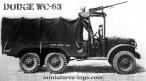 Le Dodge 6x6 WC 63 militaire en miniature par Ixo models et Atlas au 1/43e