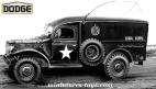 Le Dodge tôlé WC 54 4x4 Signal Corps en miniature militaire Solido au 1/50e