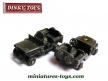 Lot de 5 pneus Dinky Toys 15/8 noirs et lisses pour votre Jeep Dinky miniature